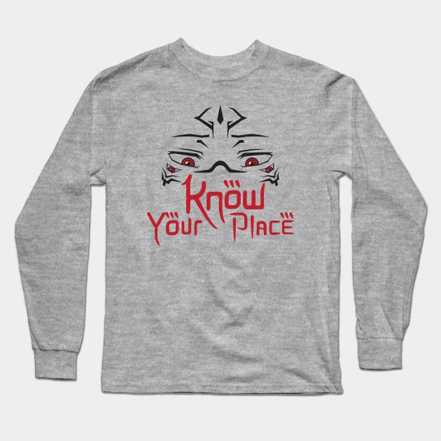 Sukuna - Know Your Place Long Sleeve T-Shirt by RetroPandora